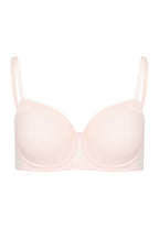 72433 Cotton Lace Spacer T-Shirt Bra - 1381 Powder