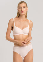 72433 Cotton Lace Spacer T-Shirt Bra - 1381 Powder