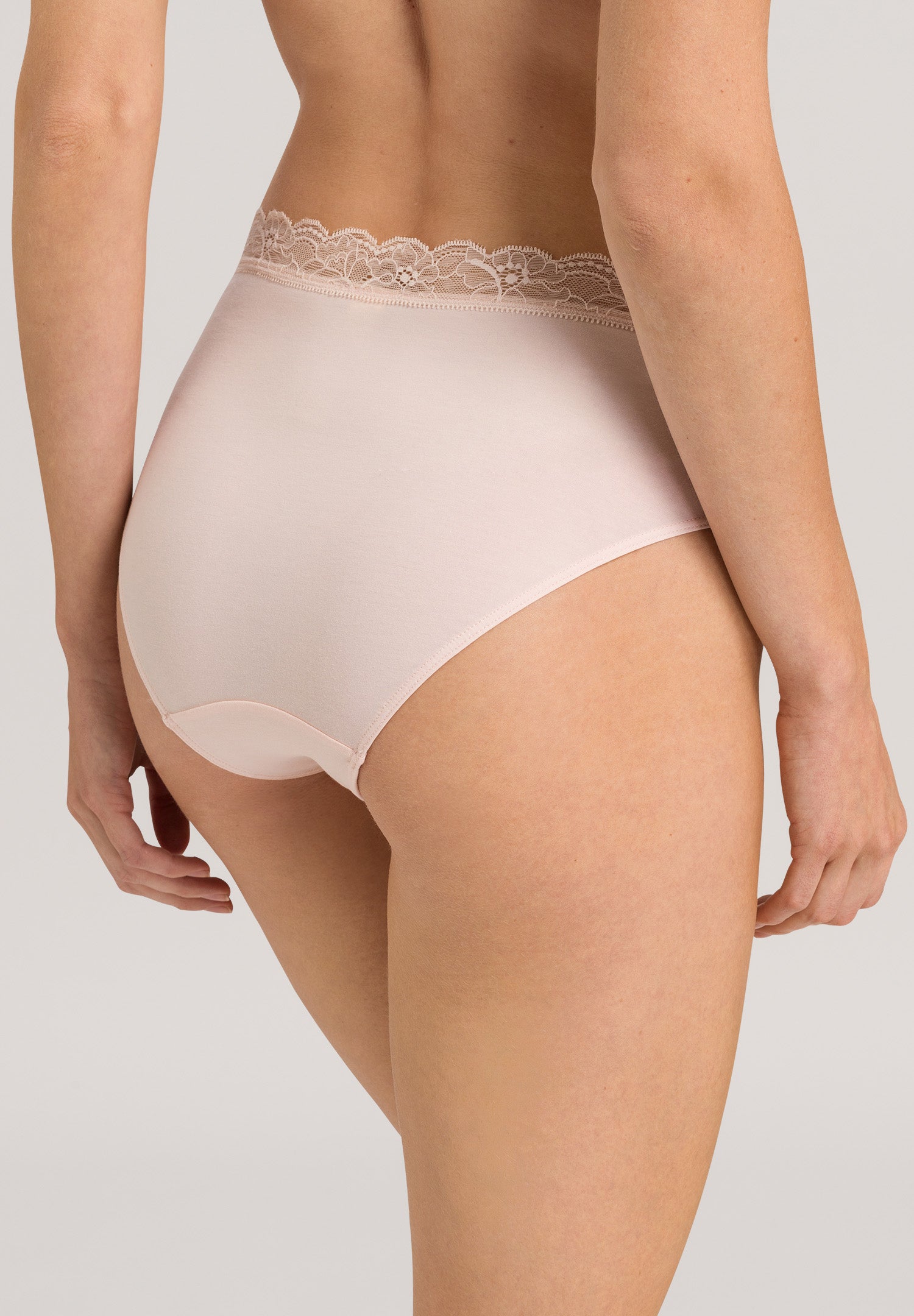 72436 Cotton Lace Full Brief - 1381 Powder