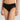 72437 Cotton Lace High Cut Brief - 019 Black