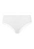 72437 Cotton Lace High Cut Brief - 101 White