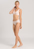 72437 Cotton Lace High Cut Brief - 1381 Powder