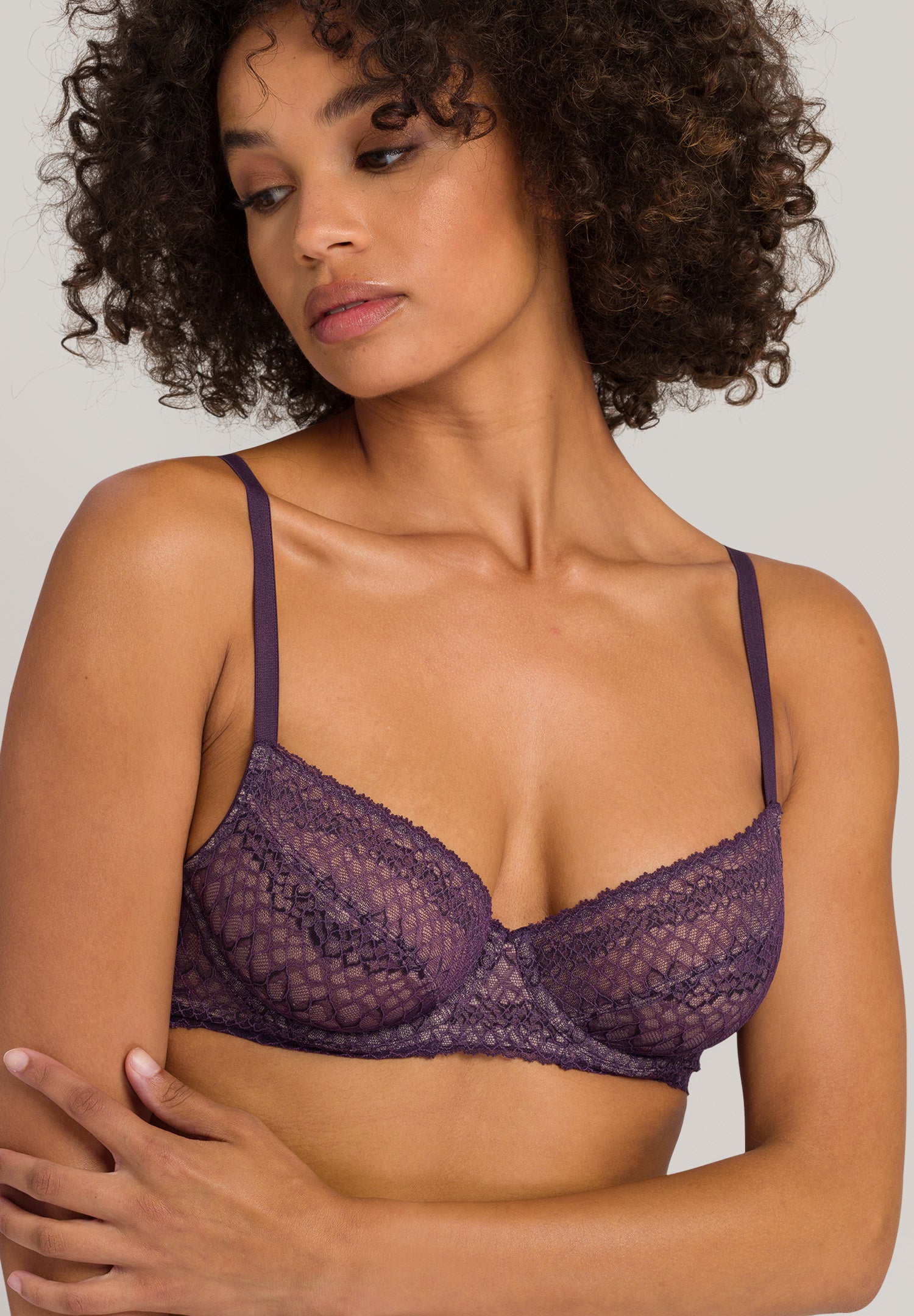 72941 Thalie Underwire Bra - 2376 Animal Lace Boysenberry