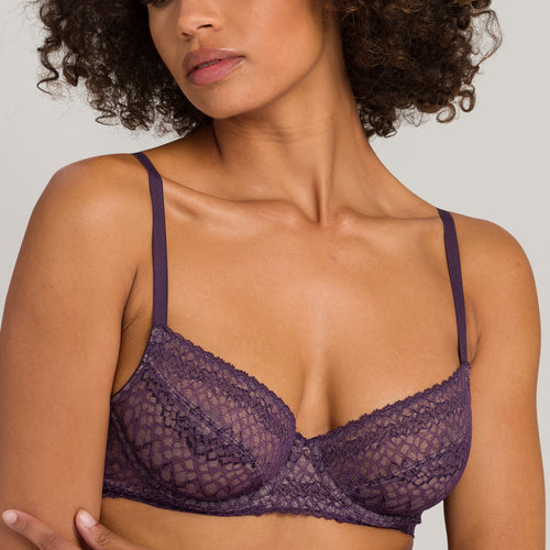 72941 Thalie Underwire Bra - 2376 Animal Lace Boysenberry