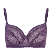 72941 Thalie Underwire Bra - 2376 Animal Lace Boysenberry