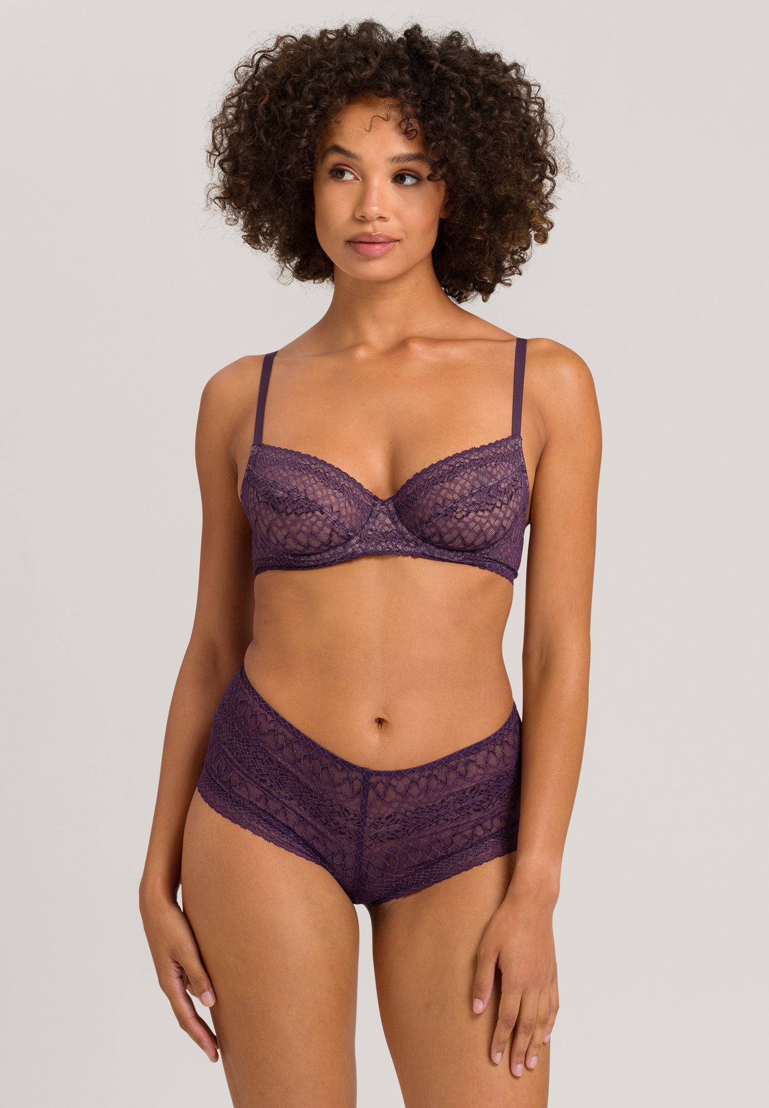 72941 Thalie Underwire Bra - 2376 Animal Lace Boysenberry