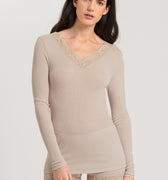 72994 Woolen Lace Long Sleeve Shirt - 2801 Pumice