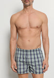 Fancy Woven Cotton Boxer | Green Check 73007-2873