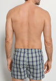 Fancy Woven Cotton Boxer | Green Check 73007-2873