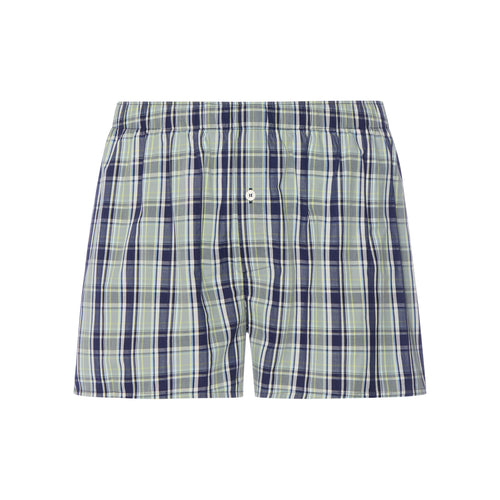 Fancy Woven Cotton Boxer | Green Check 73007-2873