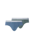 Cotton Essentials 2-Pack Cotton Briefs | Studio Green / Retro Bl 73075-3117
