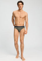 Cotton Essentials 2-Pack Cotton Briefs | Charcoal / Smokey Olive 73075-3135