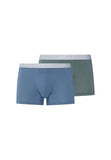 Cotton Essentials 2-Pack Cotton Boxer Briefs | Studio Green / Retro Bl 73078-3117