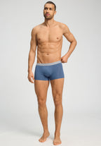 Cotton Essentials 2-Pack Cotton Boxer Briefs | Stormy Gray/Tanzanite 73078-3134