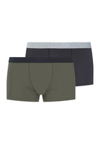Cotton Essentials 2-Pack Cotton Boxer Briefs | Charcoal / Smokey Olive 73078-3135