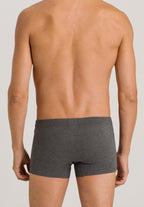 73079 Cotton Essentials 2 Pack Boxer Brief With Covered Waistband - 1092 Coal Melange