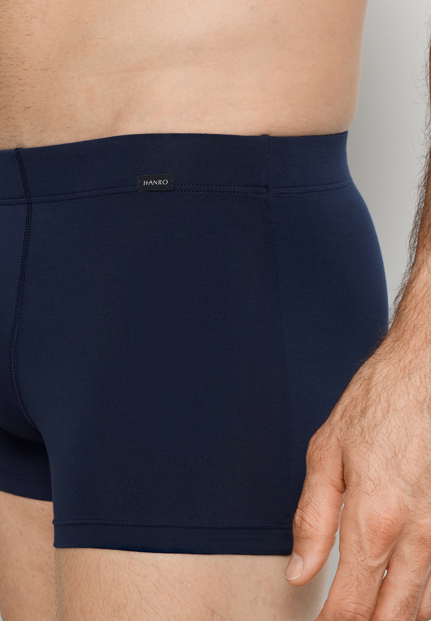 Cotton Essentials 2-Pack Cotton Boxer Brief With Covered Waistband | Deep Navy/ Deep Navy 73079-1937