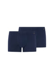 Cotton Essentials 2-Pack Cotton Boxer Brief With Covered Waistband | Deep Navy/ Deep Navy 73079-1937