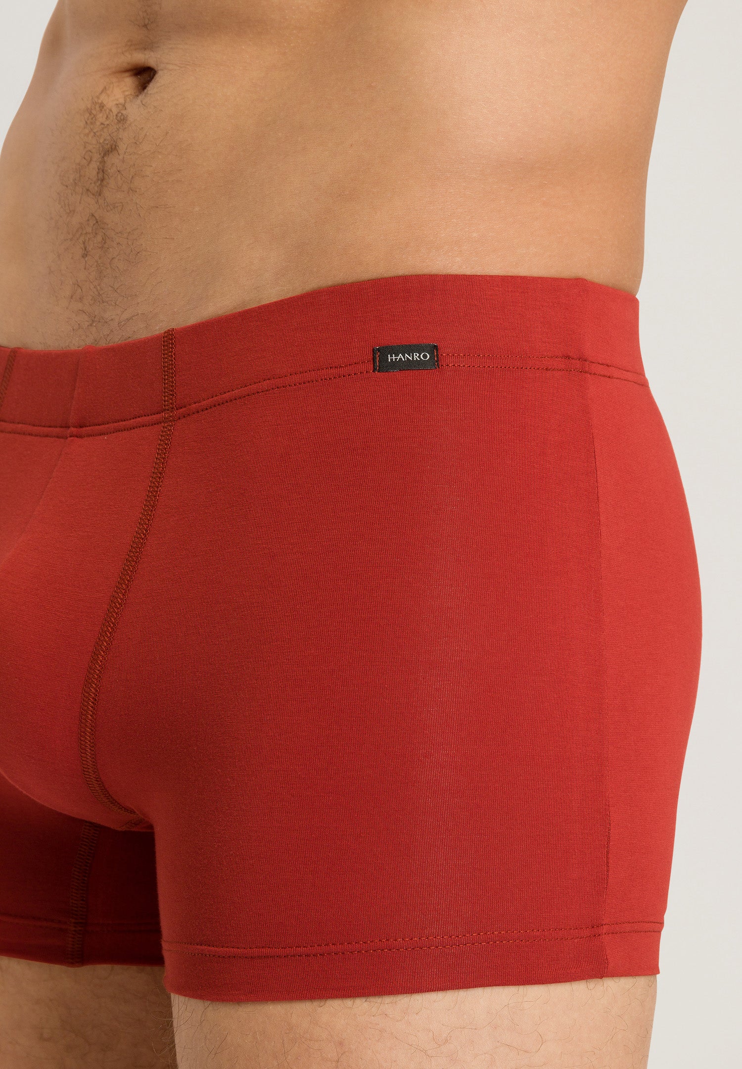 73079 Cotton Essentials 2 Pack Boxer Brief With Covered Waistband - 2157 Red Ochre/Fresh Grey