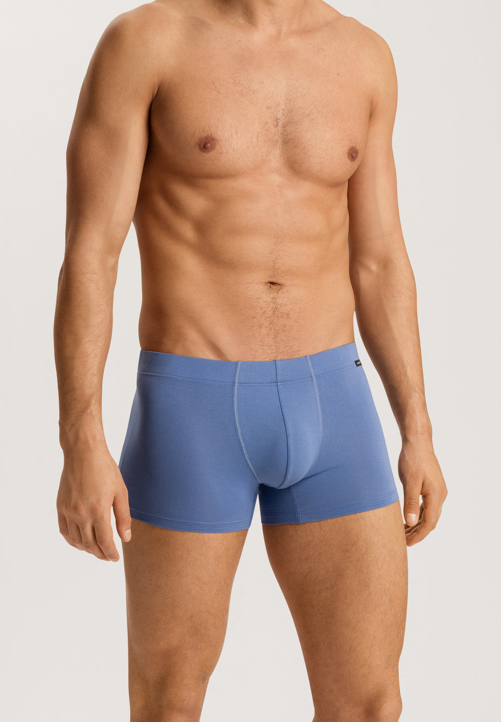 73079 Cotton Essentials 2 Pack Boxer Brief With Covered Waistband - 2870 Windy Blue/Deep Navy