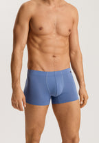 73079 Cotton Essentials 2 Pack Boxer Brief With Covered Waistband - 2870 Windy Blue/Deep Navy
