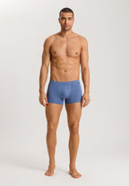 73079 Cotton Essentials 2 Pack Boxer Brief With Covered Waistband - 2870 Windy Blue/Deep Navy
