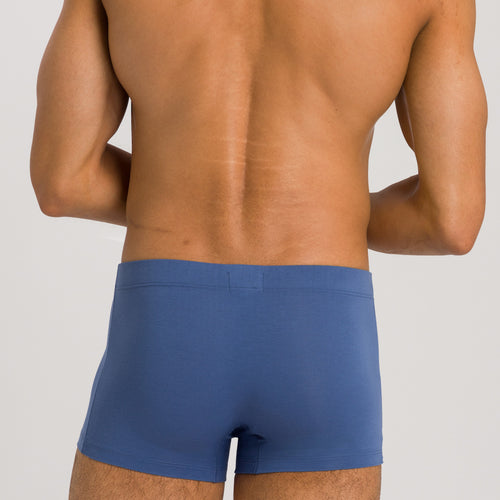 73079 Cotton Essentials 2 Pack Boxer Brief With Covered Waistband - 2897 Slate Blue / Mid Grey