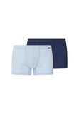 Cotton Essentials 2-Pack Cotton Boxer Brief With Covered Waistband | Blue Lagoon / Deep Navy 73079-3116