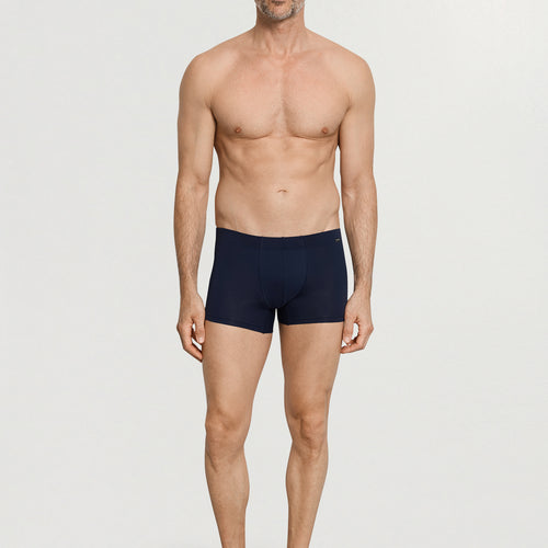 Cotton Essentials 2-Pack Cotton Boxer Brief With Covered Waistband | Blue Lagoon / Deep Navy 73079-3116