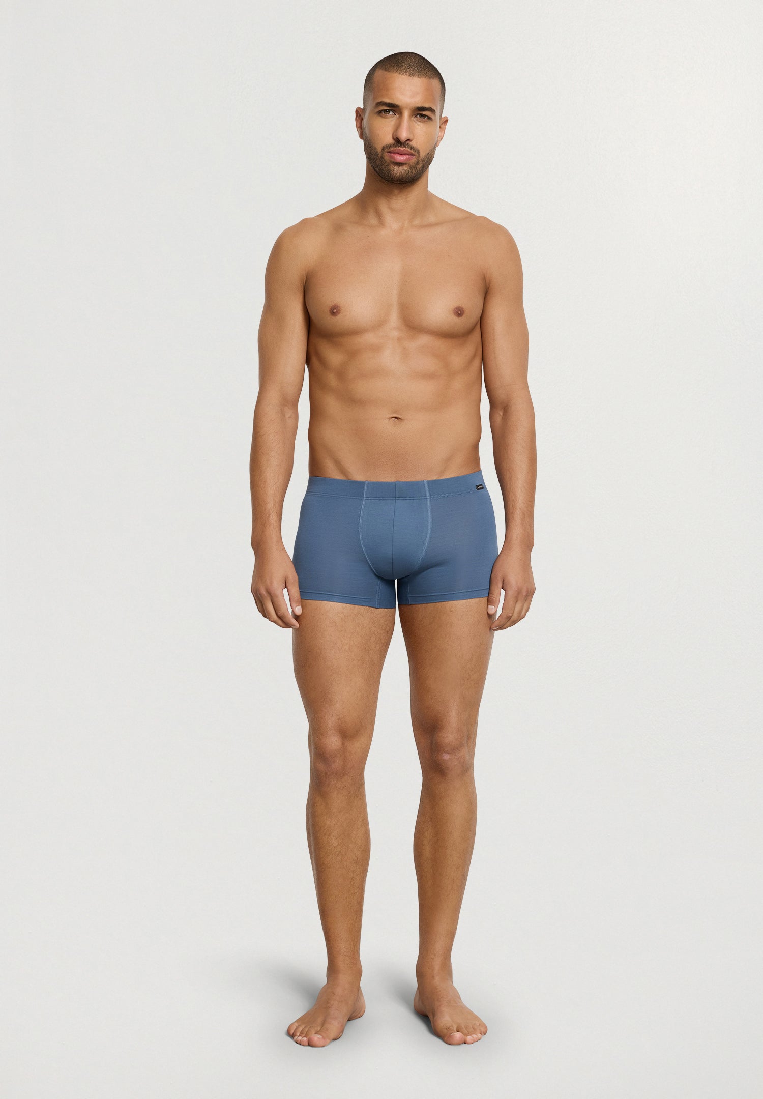 Cotton Essentials 2-Pack Cotton Boxer Brief With Covered Waistband | Studio Green / Retro Bl 73079-3117