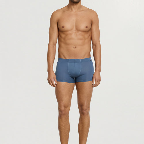 Cotton Essentials 2-Pack Cotton Boxer Brief With Covered Waistband | Studio Green / Retro Bl 73079-3117