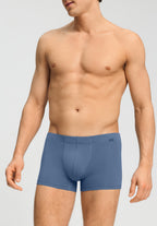 Cotton Essentials 2-Pack Cotton Boxer Briefs With Covered Waistband | Stormy Gray/Tanzanite 73079-3134