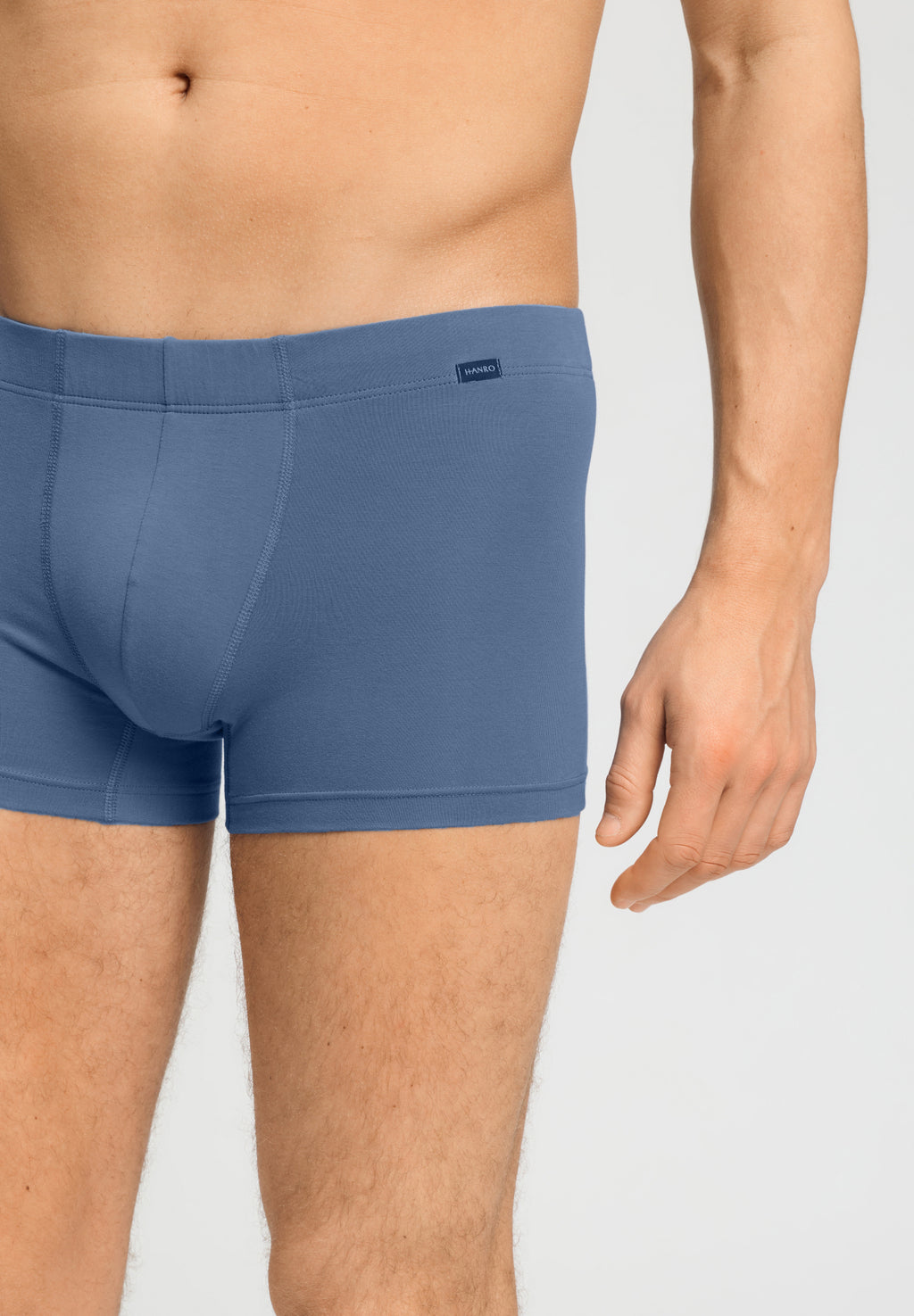 Cotton Essentials 2-Pack Cotton Boxer Briefs With Covered Waistband | Stormy Gray/Tanzanite 73079-3134