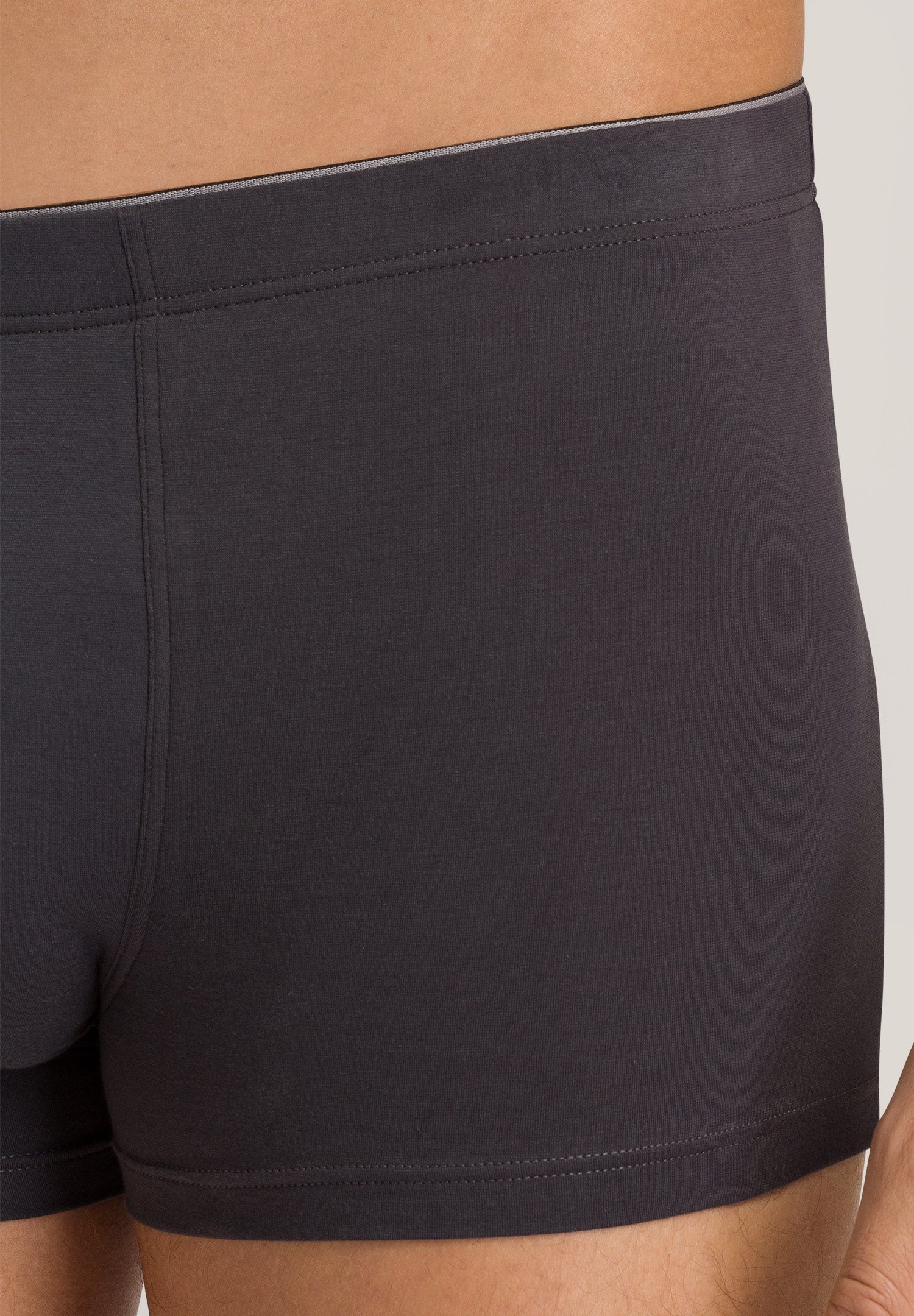 73086 Cotton Superior Boxer Brief - 162 Coal Grey