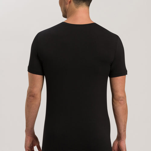 73089 Cotton Superior V-Neck Shirt - 199 Black