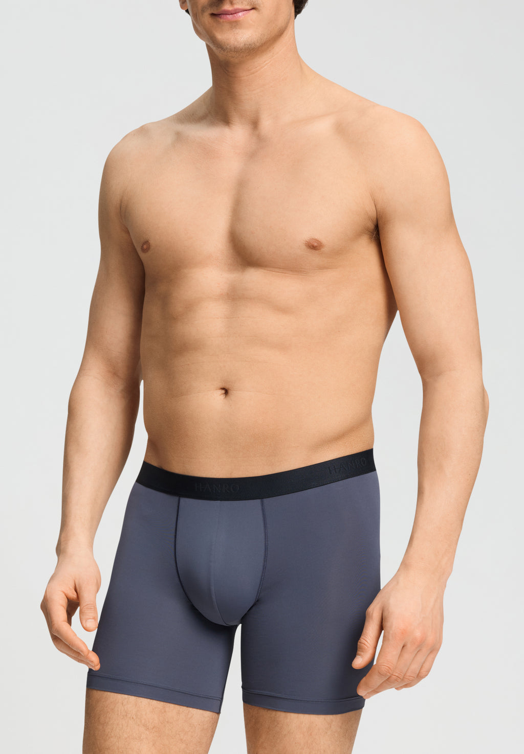 Micro Touch Long Boxer Brief | Stormy Gray 73117-2139