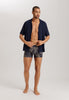 Fancy Micro Quick Dry Long Boxer Brief | Striped Palm Print 73125-3015