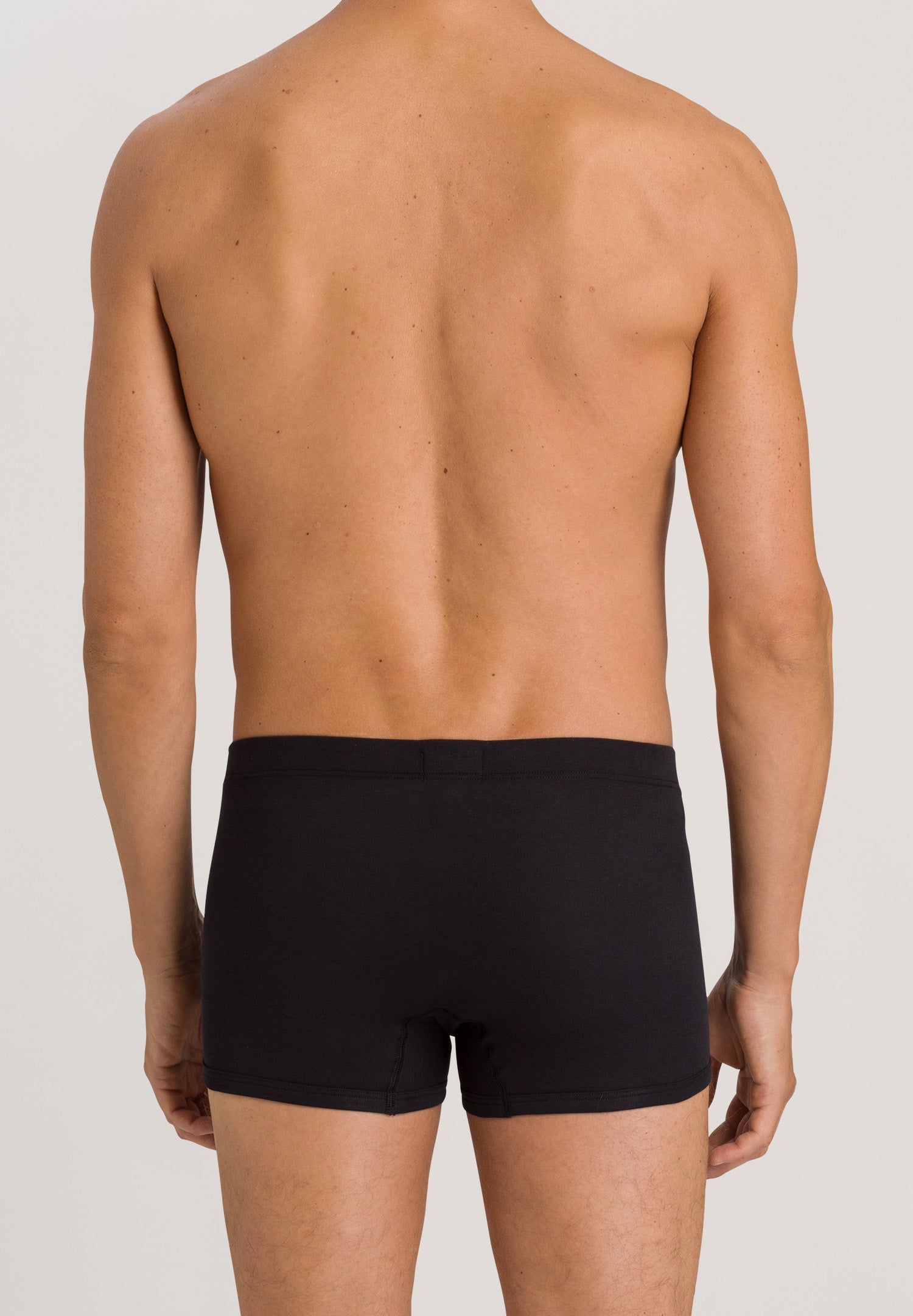 73171 Sea Island Cotton Boxer Brief - 019 Black