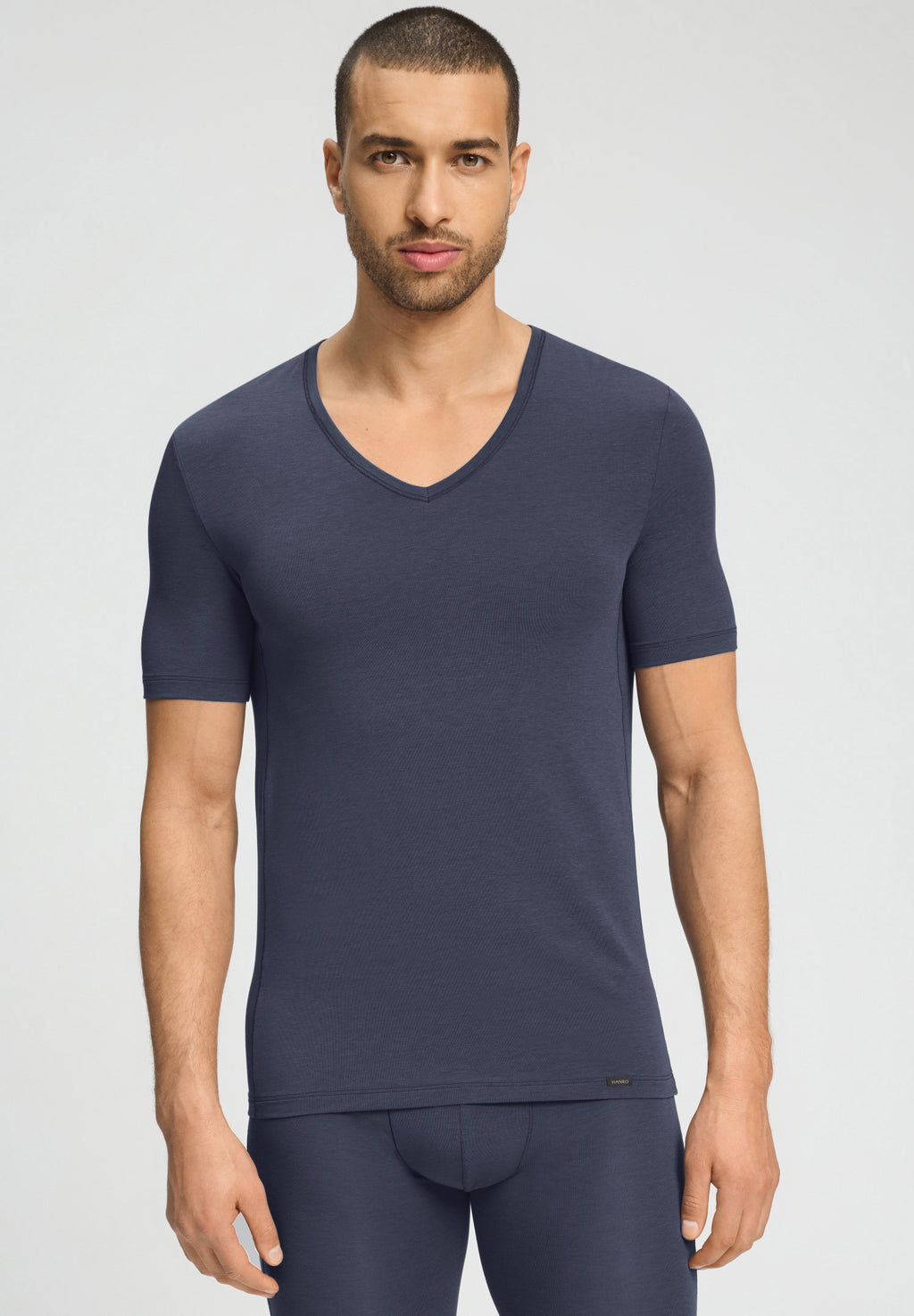 Natural Function V-Neck Tencel Fitted T-Shirt | Stormy Gray 73185-2139