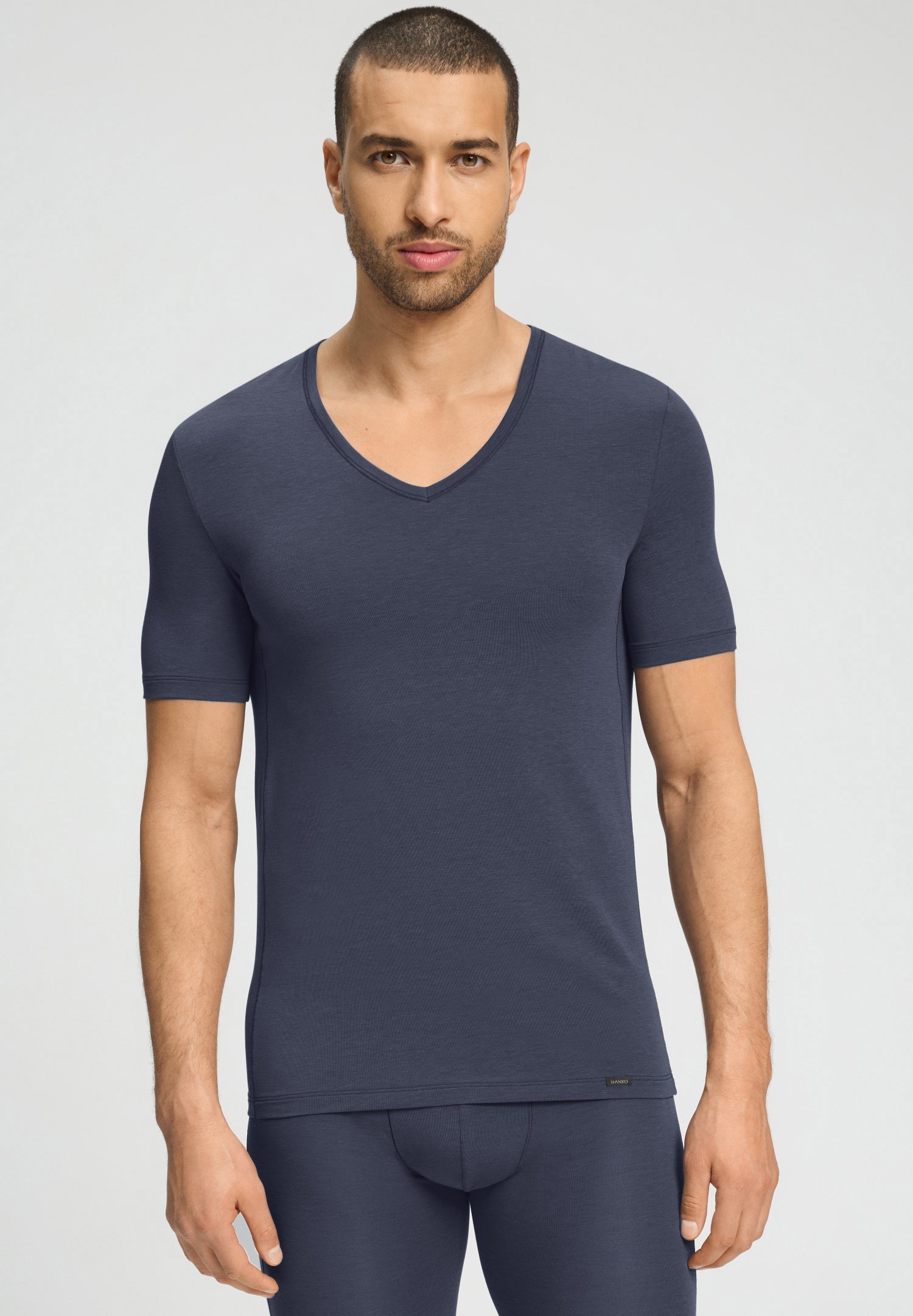 Natural Function V-Neck Tencel Fitted T-Shirt | Stormy Gray 73185-2139