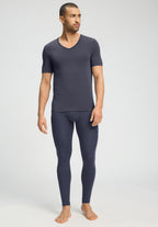 Natural Function V-Neck Tencel Fitted T-Shirt | Stormy Gray 73185-2139