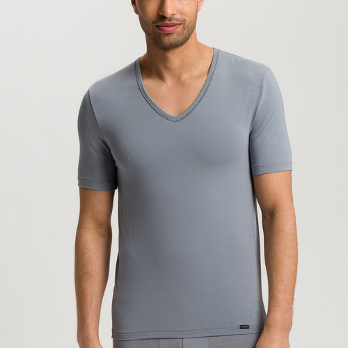 Natural Function V-Neck Tencel Fitted T-Shirt | Cliff Grey 73185-2680
