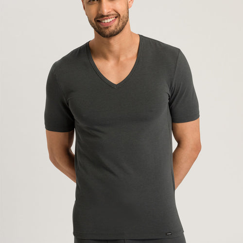 73185 Natural Function Short Sleeve V-Neck Shirt - 2844 Dark Shale