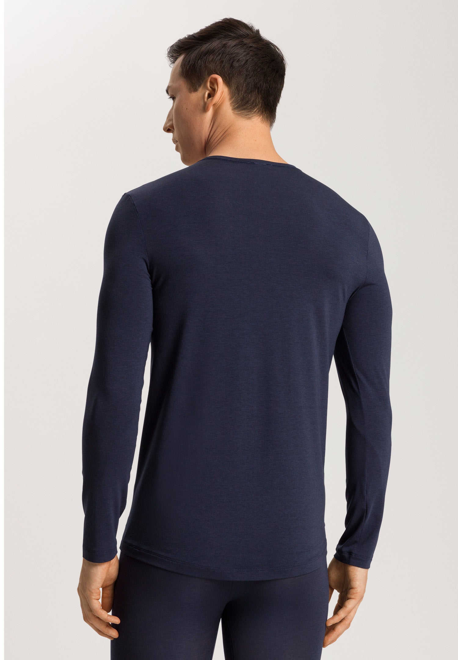 73187 Natural Function Long Sleeve Shirt V-Neck - 1610 Deep Navy