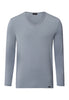 Natural Function Tencel™ And Cotton Fitted V-Neck Top | Cliff Grey 73187-2680