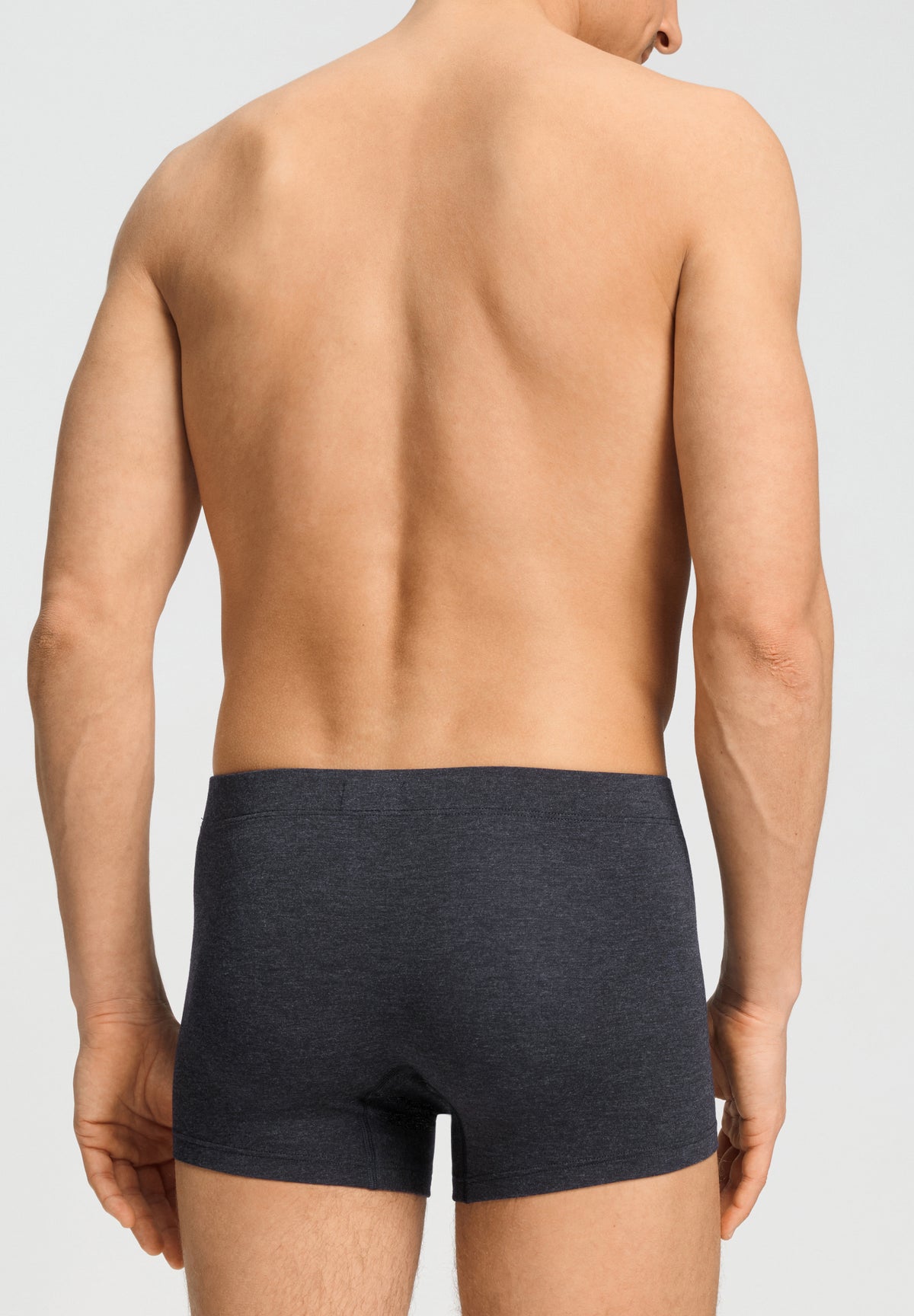 Casuals Single Jersey Boxer Briefs | Charcoal Melange 73206-3132