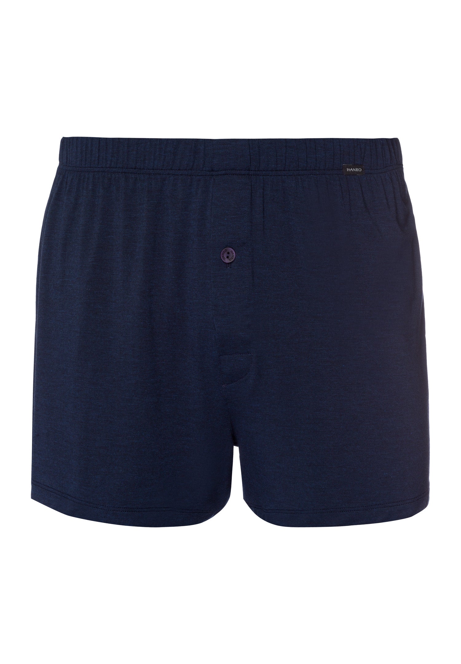 Casuals Single Jersey Boxers With Button Fly | Deep Navy 73207-1610