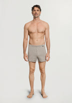 Casuals Single Jersey Boxer With Button Fly | Hazelnut Melange 73207-3115