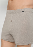 Casuals Single Jersey Boxer With Button Fly | Hazelnut Melange 73207-3115
