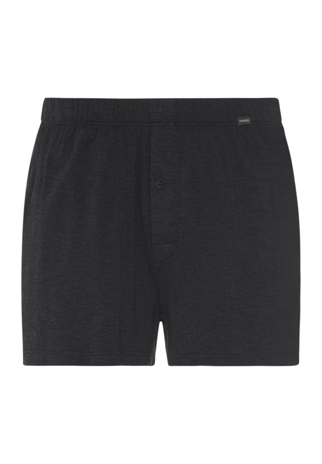 Casuals Single Jersey Boxer With Button Fly | Charcoal Melange 73207-3132